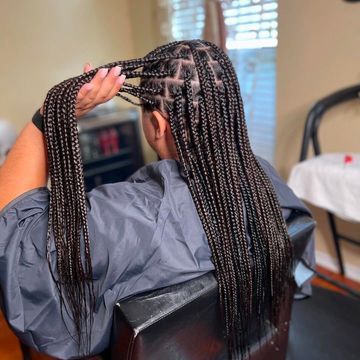 Island Gyal (Half sew in/Half feed-ins) by Exclusively Crowned in Arlington, Texas