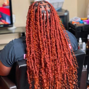 Island Gyal (Half sew in/Half feed-ins) by Exclusively Crowned in Arlington, Texas