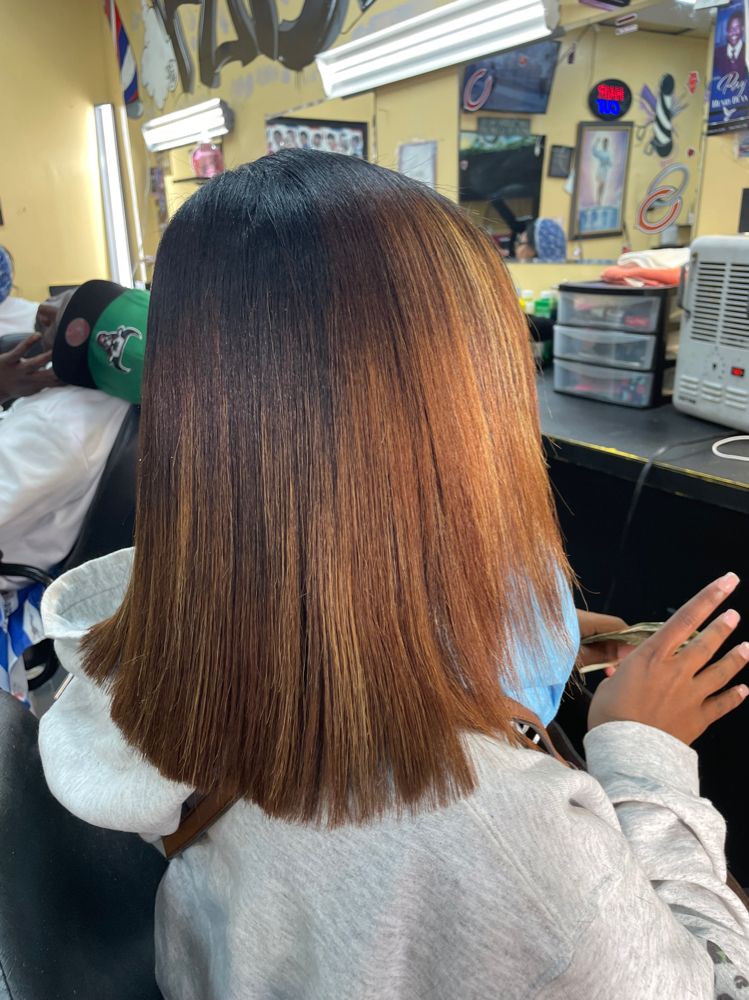 Traditional Sew-In by Jimirah's Braiding Barb & Weaving in Fort Worth, Texas