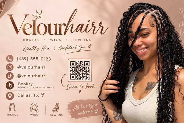 Braids by Velour Hair in Dallas, Texas