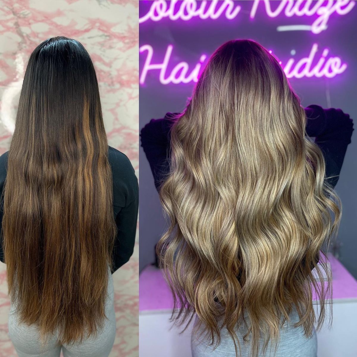 Tape-In Extensions by Colour Kraze Hair Studio in Dallas, Texas