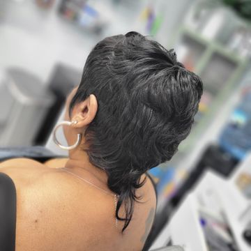 Sewn install by Sag Bleu Salon in Baltimore, Maryland