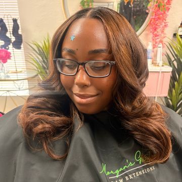 Traditional sew-in install by Morgan's Garden Hair in Oklahoma City, Oklahoma