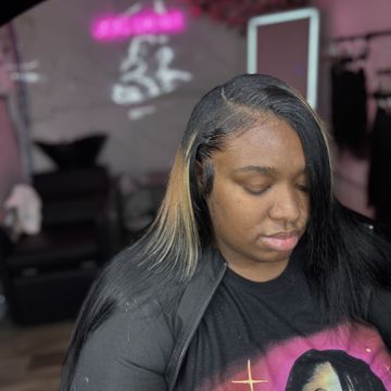 Traditional sew-in by JADA's LUXE HAIR Studio in Philadelphia, Pennsylvania