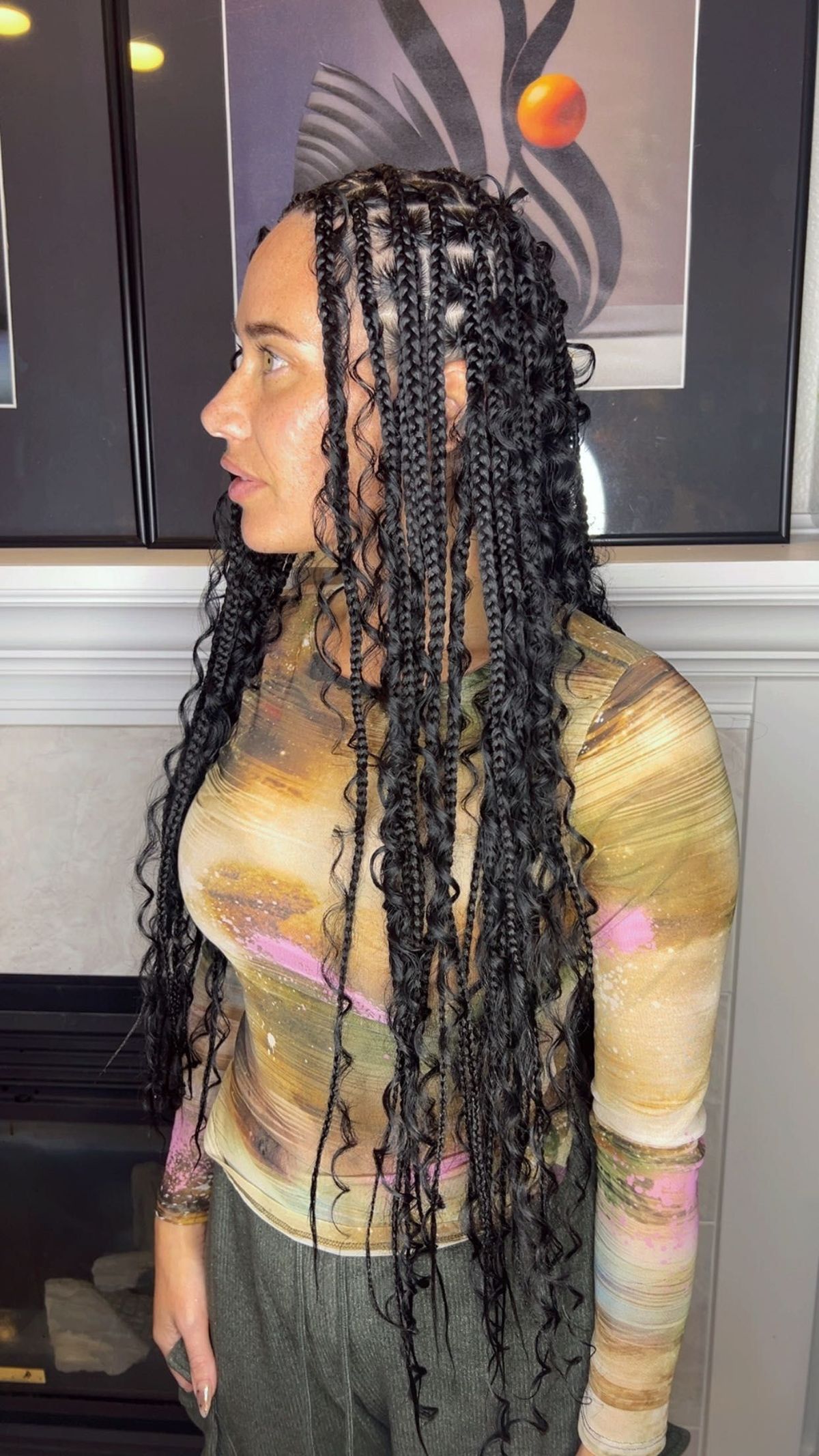 Partial sew-in weave by Bouji Hair Heaven in Portland, Oregon