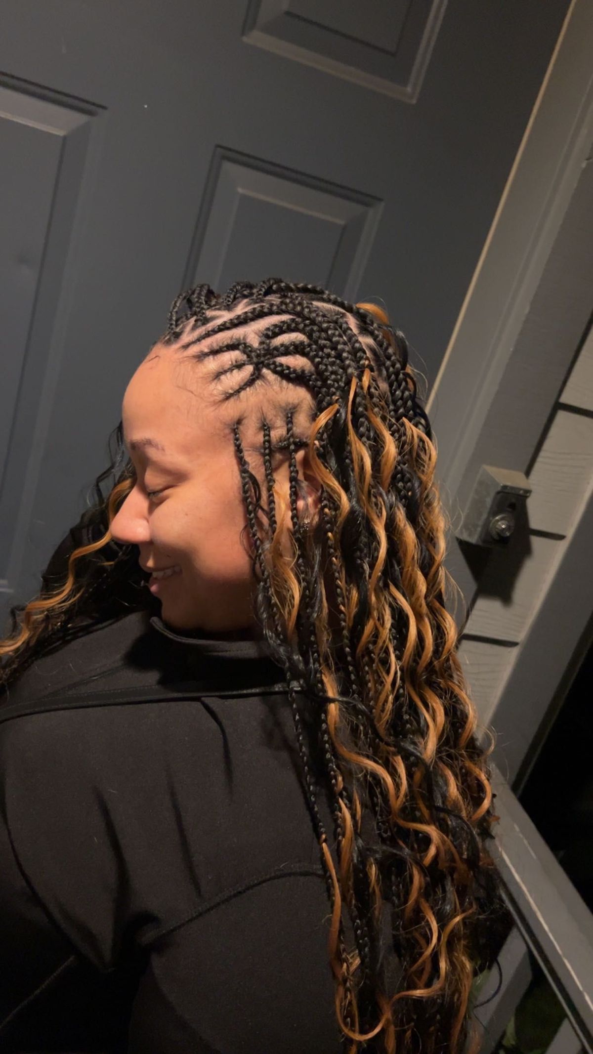Partial sew-in weave by Bouji Hair Heaven in Portland, Oregon