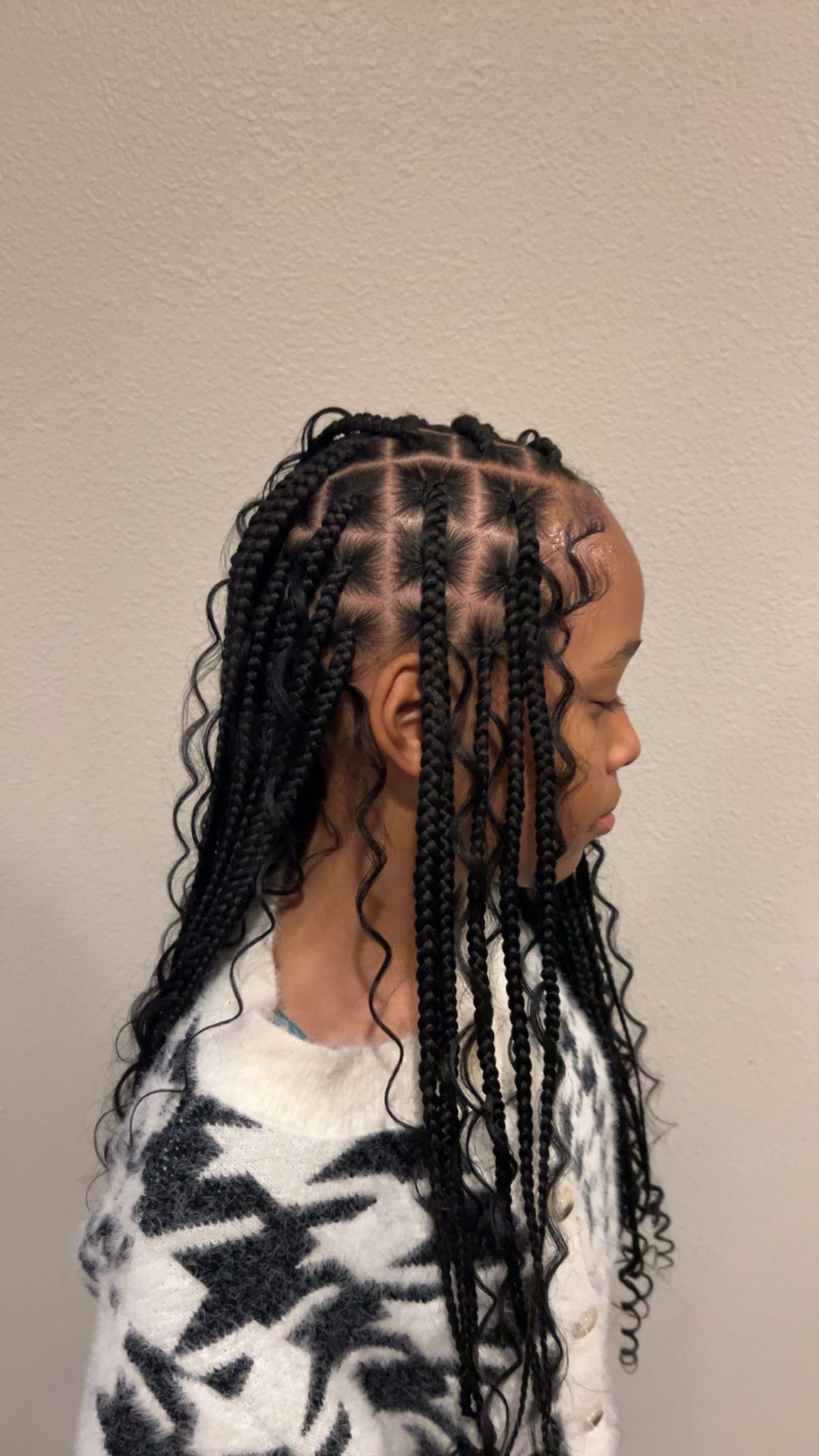 Partial sew-in weave by Bouji Hair Heaven in Portland, Oregon