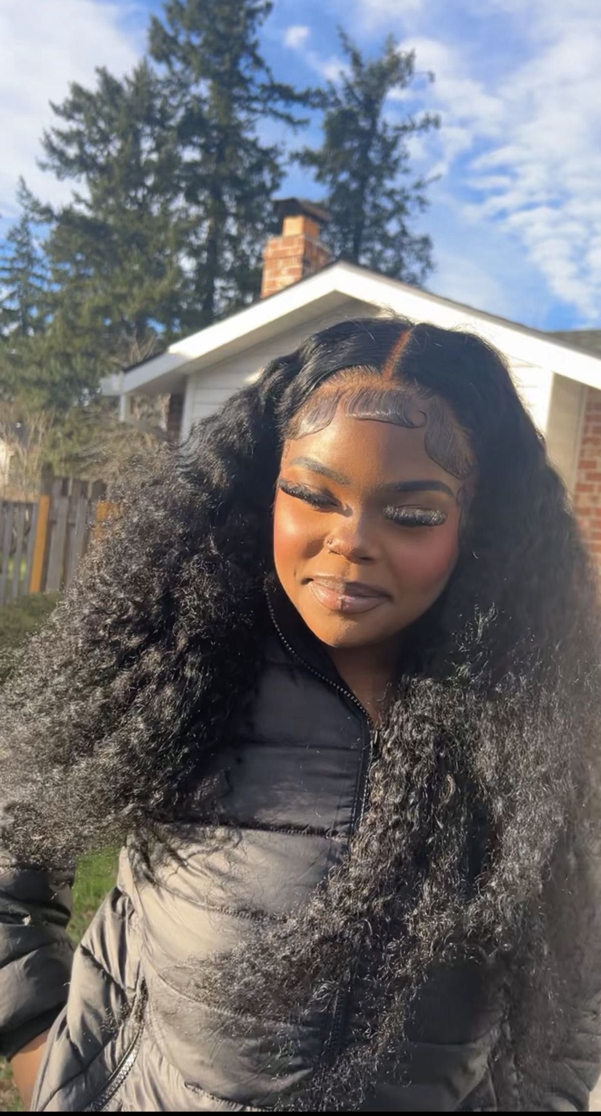 Partial sew-in weave by Bouji Hair Heaven in Portland, Oregon