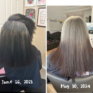 Traditional sewin (with leave out) by Halo Beauty Hair Studio in El Paso, Texas