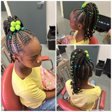 Fulani braids with sew in/ quick weave by Styledbytyra in North Las Vegas, Nevada
